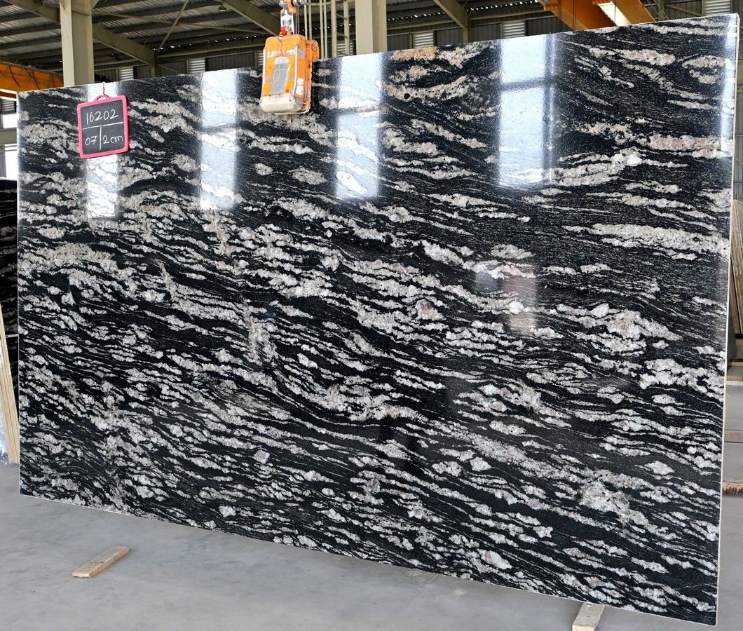 Cosmic White Granite slab
