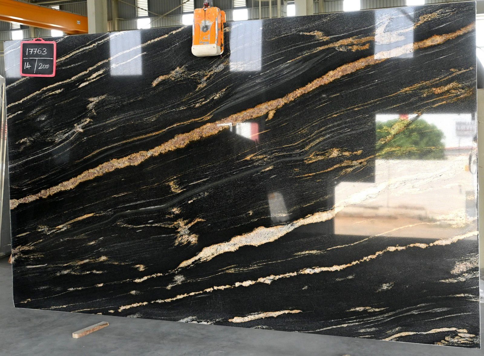 Titanium Gold Granite slab