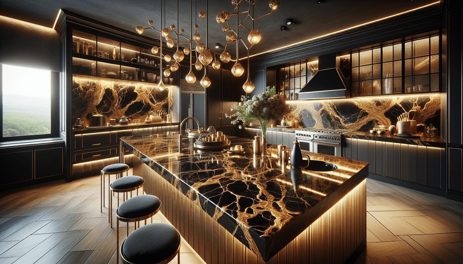 Luxury kitchen surfaces